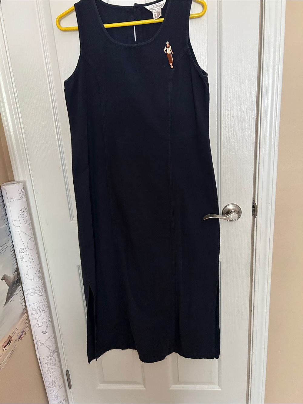 Northern Reflections Navy Sleeveless Shift Dress